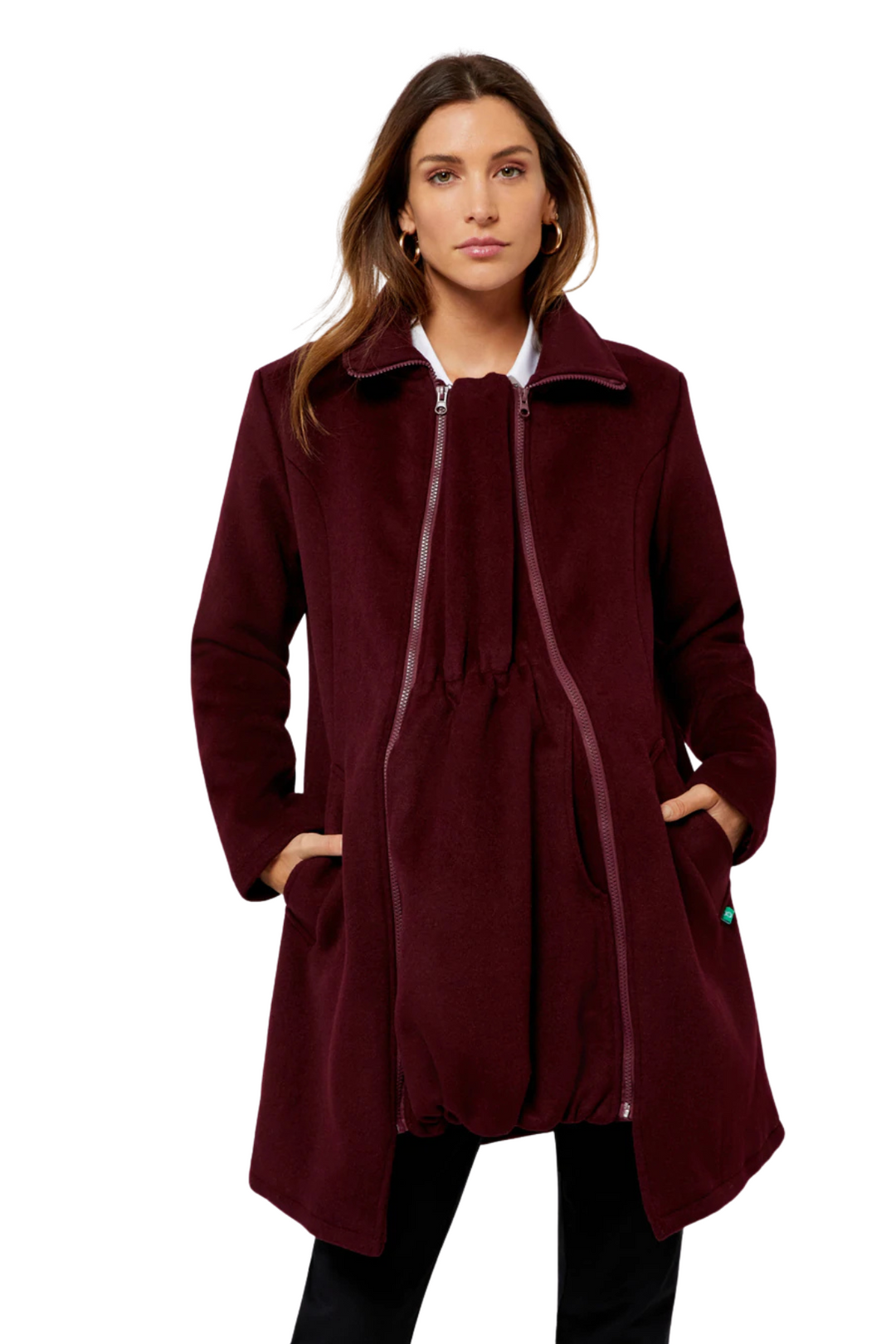 Maternity Coat Khloe 3 in 1 Wool Coat Semi Fitted – Moderneternity