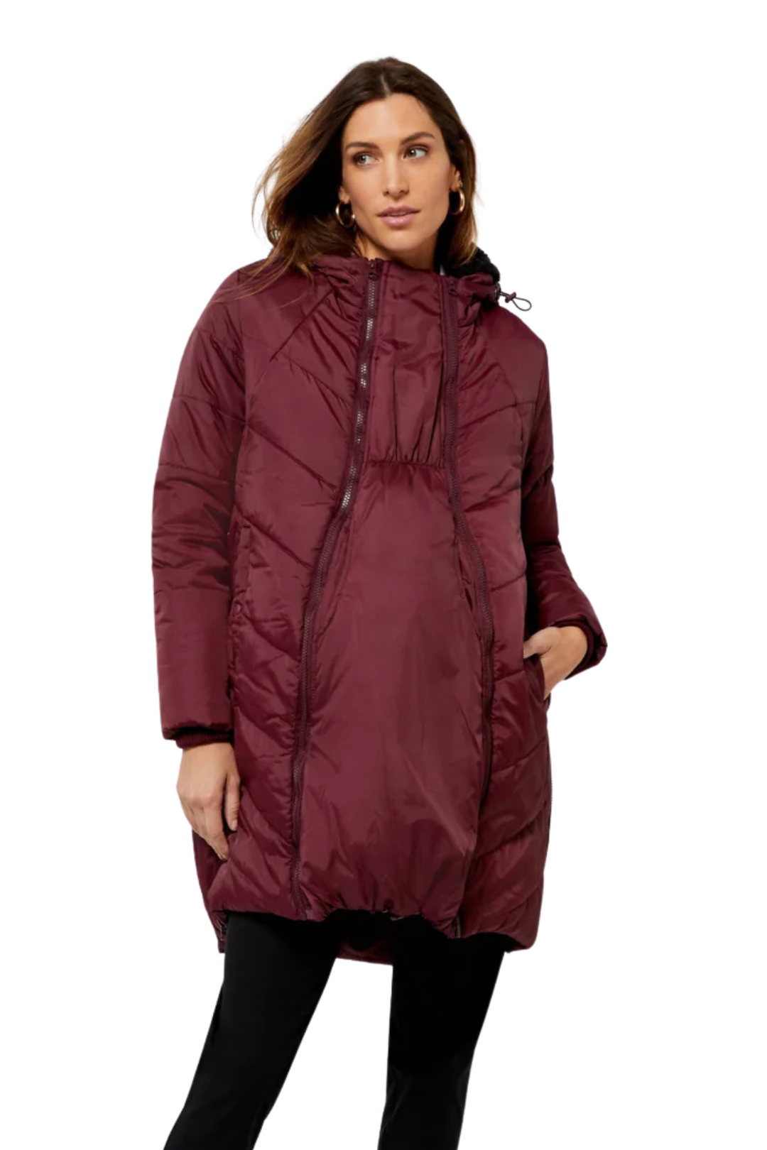 Maternity Coat Harper 3in1 Waterproof Cocoon Mid Thigh