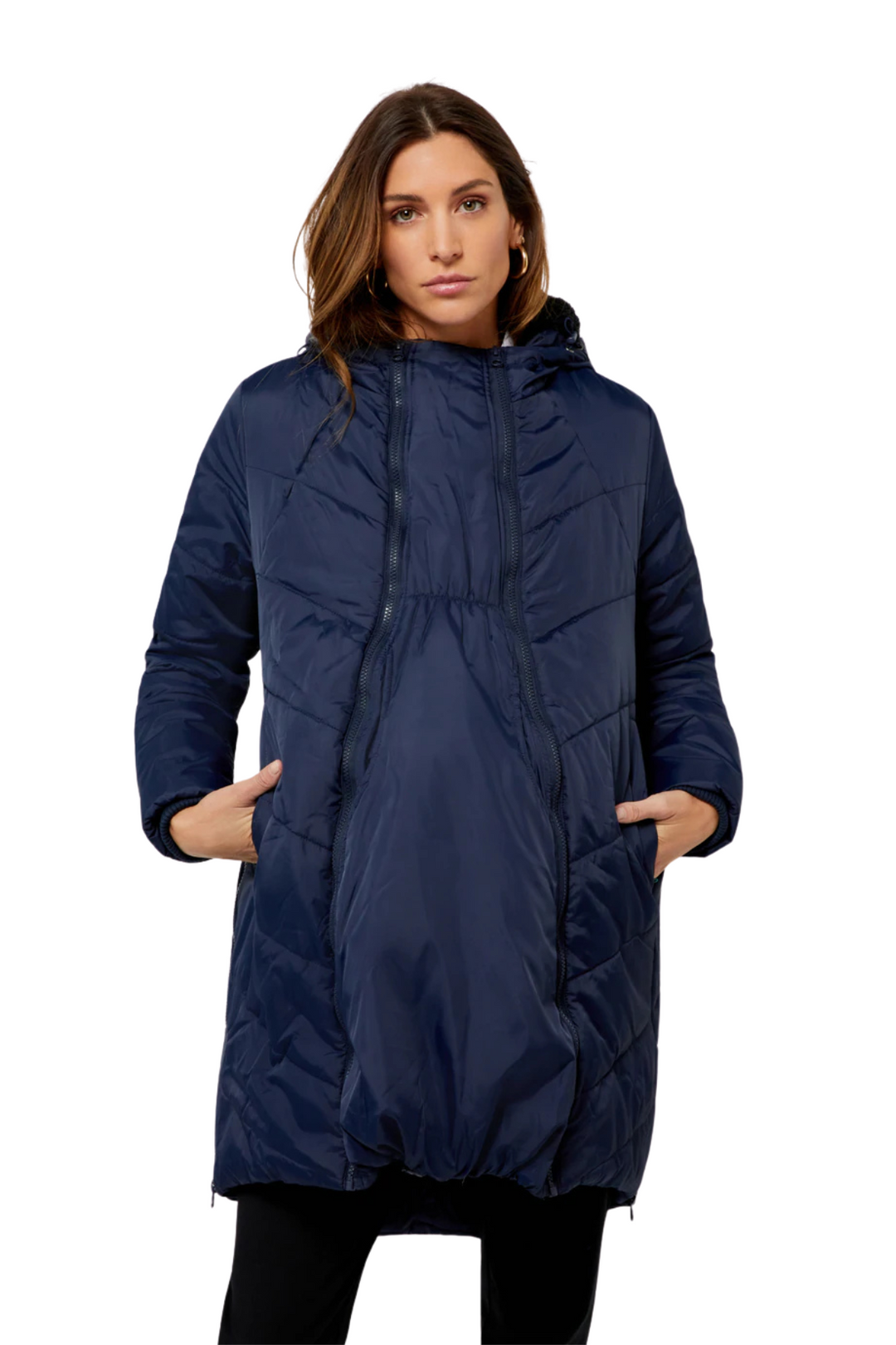 Maternity Coat Harper 3in1 Waterproof Cocoon Mid Thigh