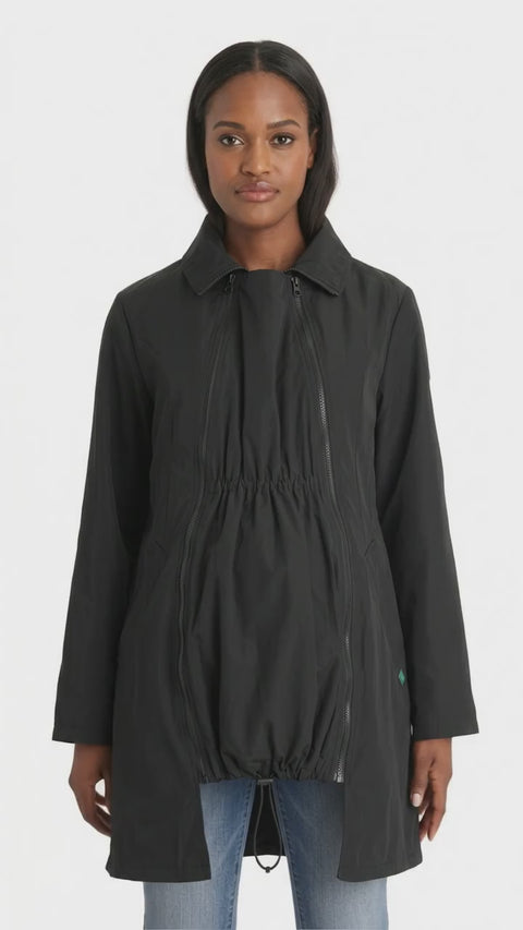 3in1 Maternity Trench Coat Avelynne twill babywearing coat